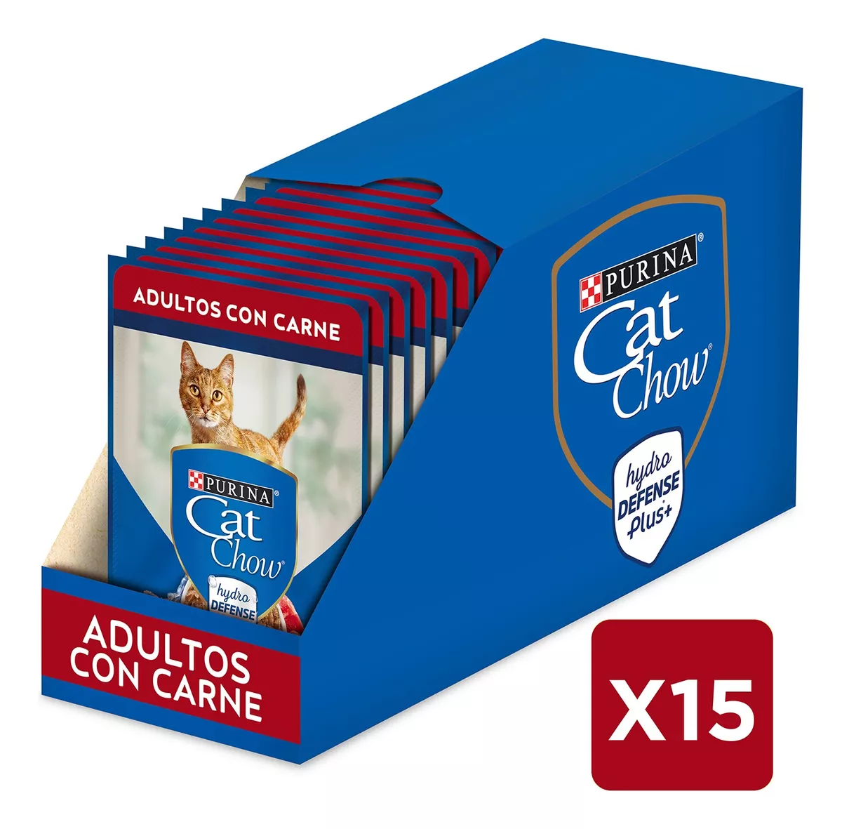 PACK CAT CHOW® ADULTOS CARNE 85 GR - 1