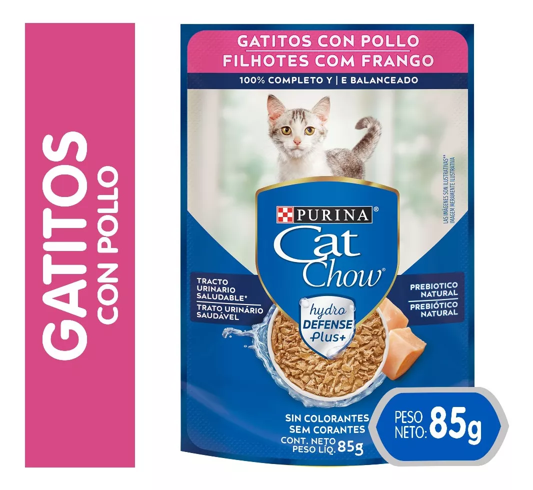 ALIMENTO HÚMEDO PARA GATO CAT CHOW® GATITOS POLLO SOBRE 85G - 2