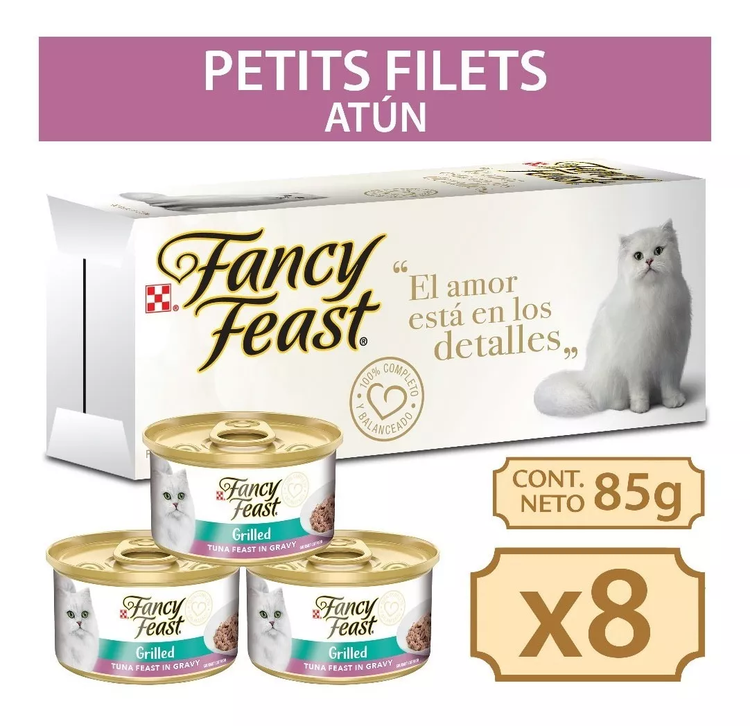 ALIMENTO HÚMEDO PARA GATO FANCY FEAST® PETIT FILETS ATUN 85G - 1