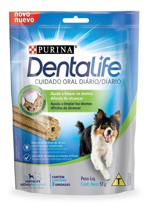 ALIMENTO SNACK PERROS ADULTO DENTALIFE RAZA MEDIANA 119 GR DENTAL - 3