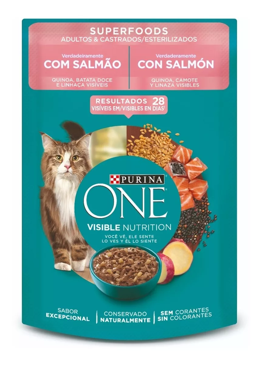 ALIMENTO HÚMEDO PARA GATO PURINA ONE® SUPERFOODS 85G - 2
