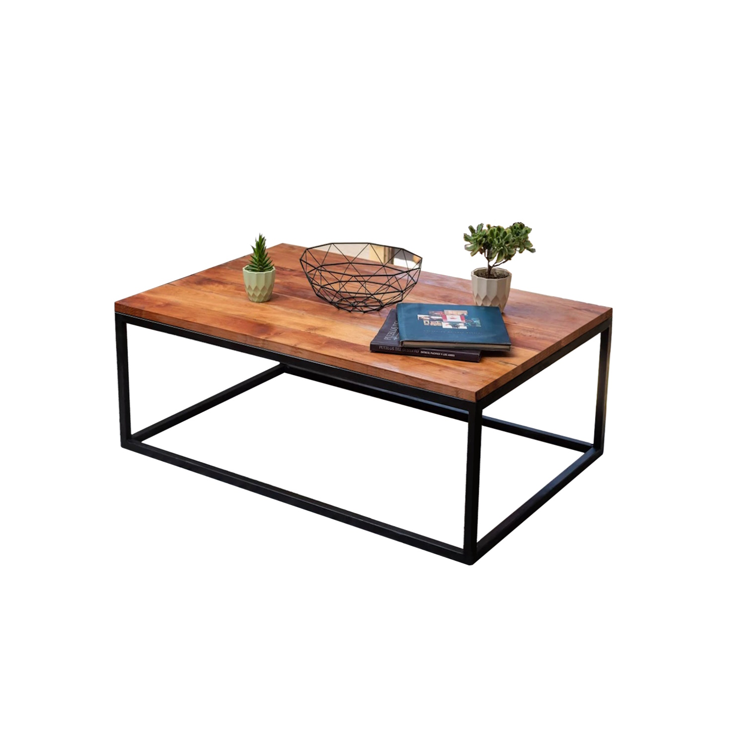 MESA CENTRO ILOFT COBLENZA L ROBLE 120X70 ACERO - 2