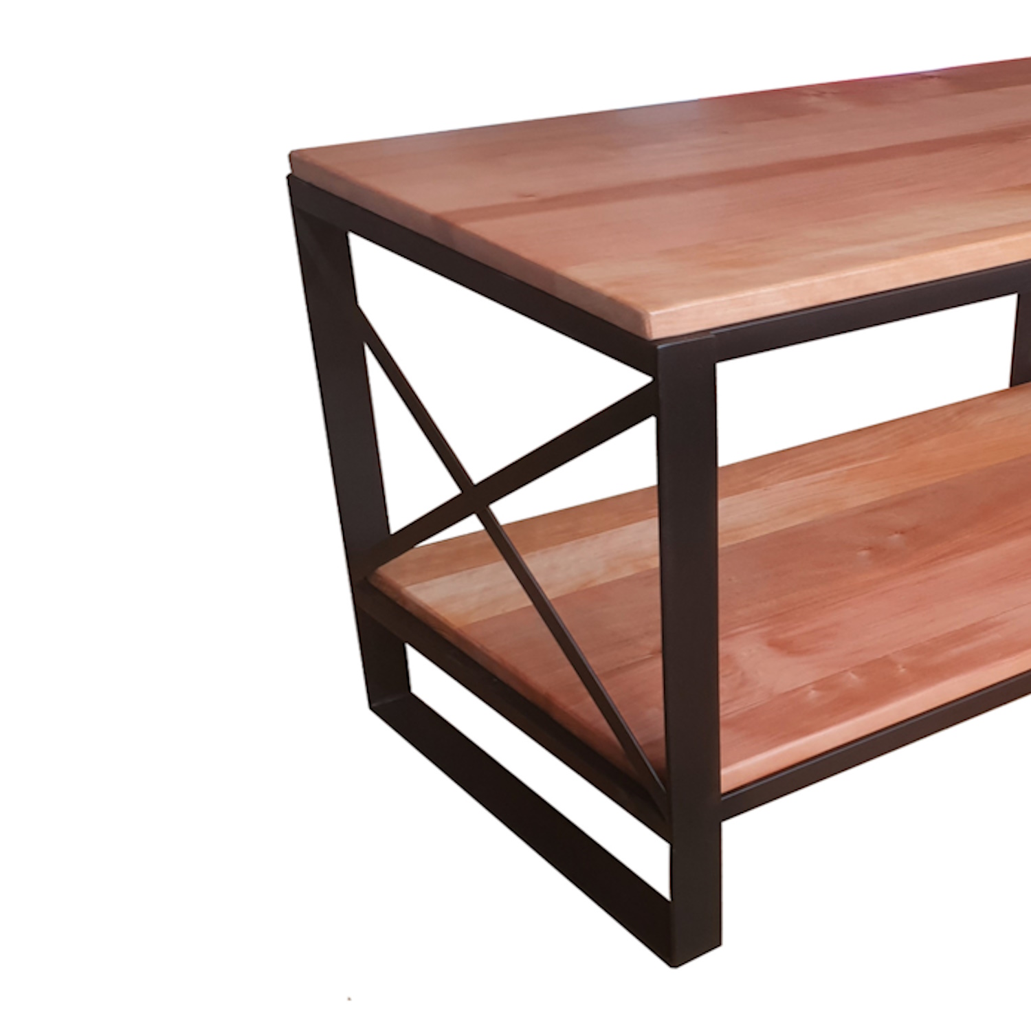 MESA LATERAL ILOFT TAUBER L ROBLE 75X45 ACERO - 2
