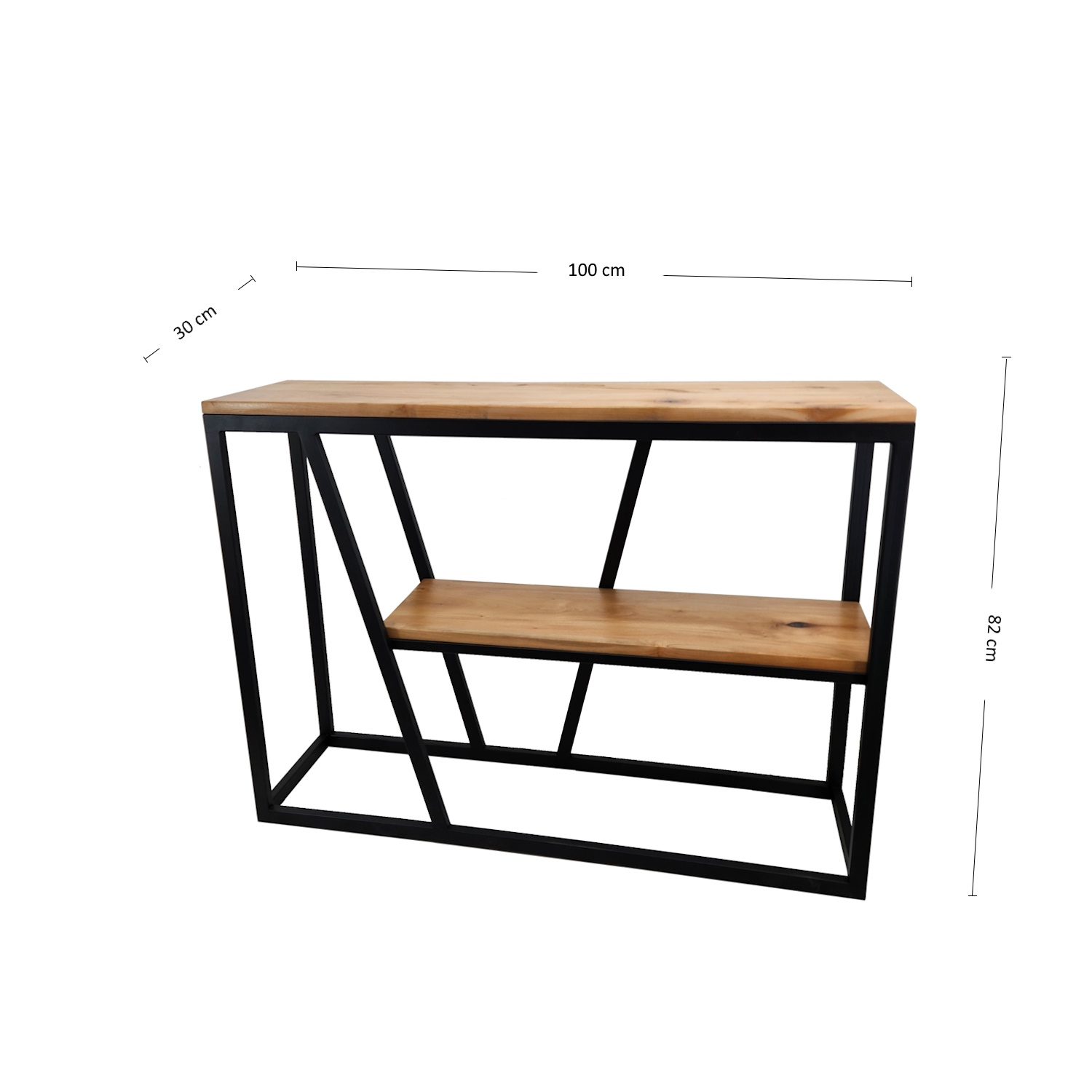 ARRIMO ILOFT MORELLA M ROBLE ESTILO INDUSTRIAL 100X30X82 ACERO - 5
