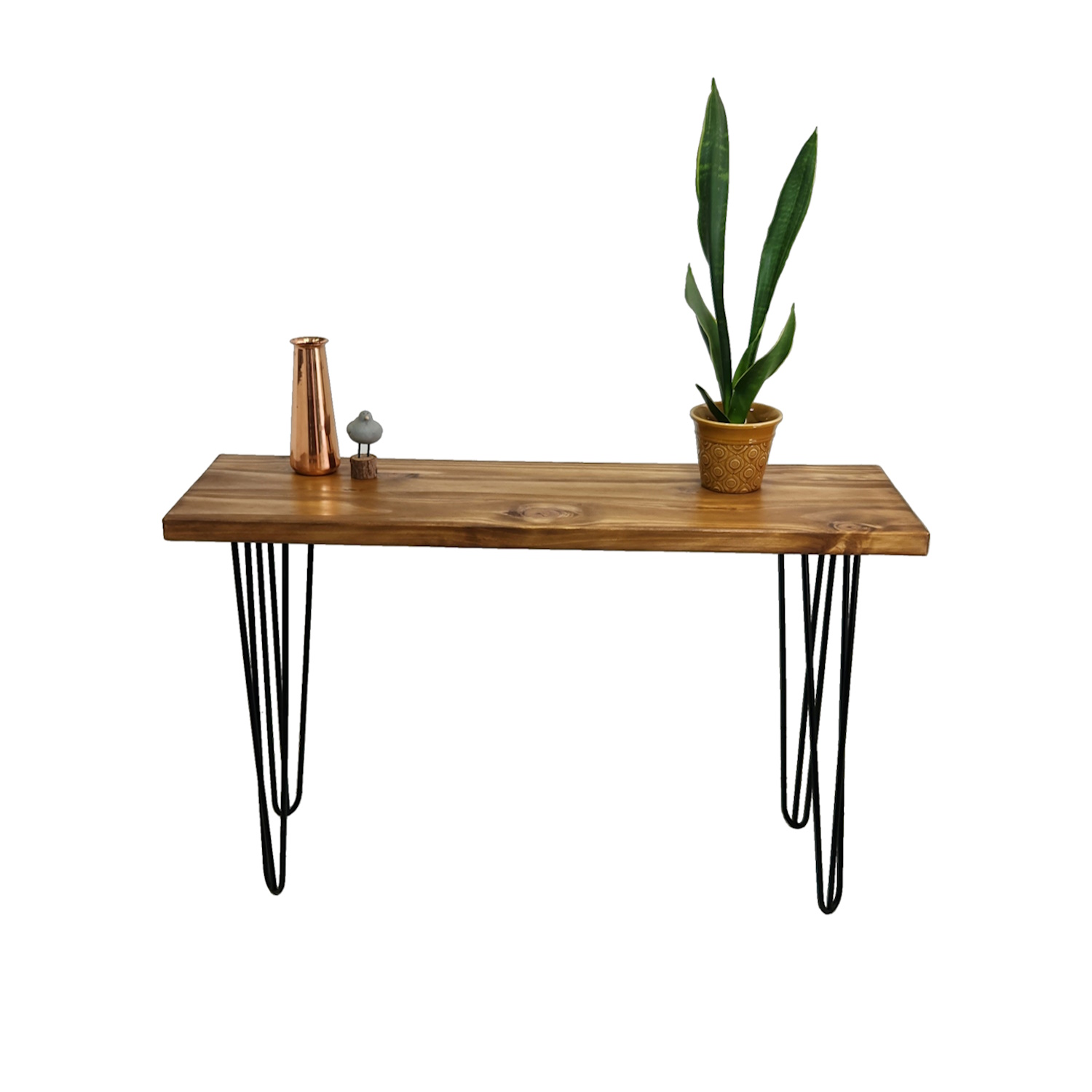 ARRIMO ILOFT HARLEM ARENA M INDUSTRIAL FIERRO Y MADERA ESTILO HAIRPIN 100X30X76 ACERO - 2