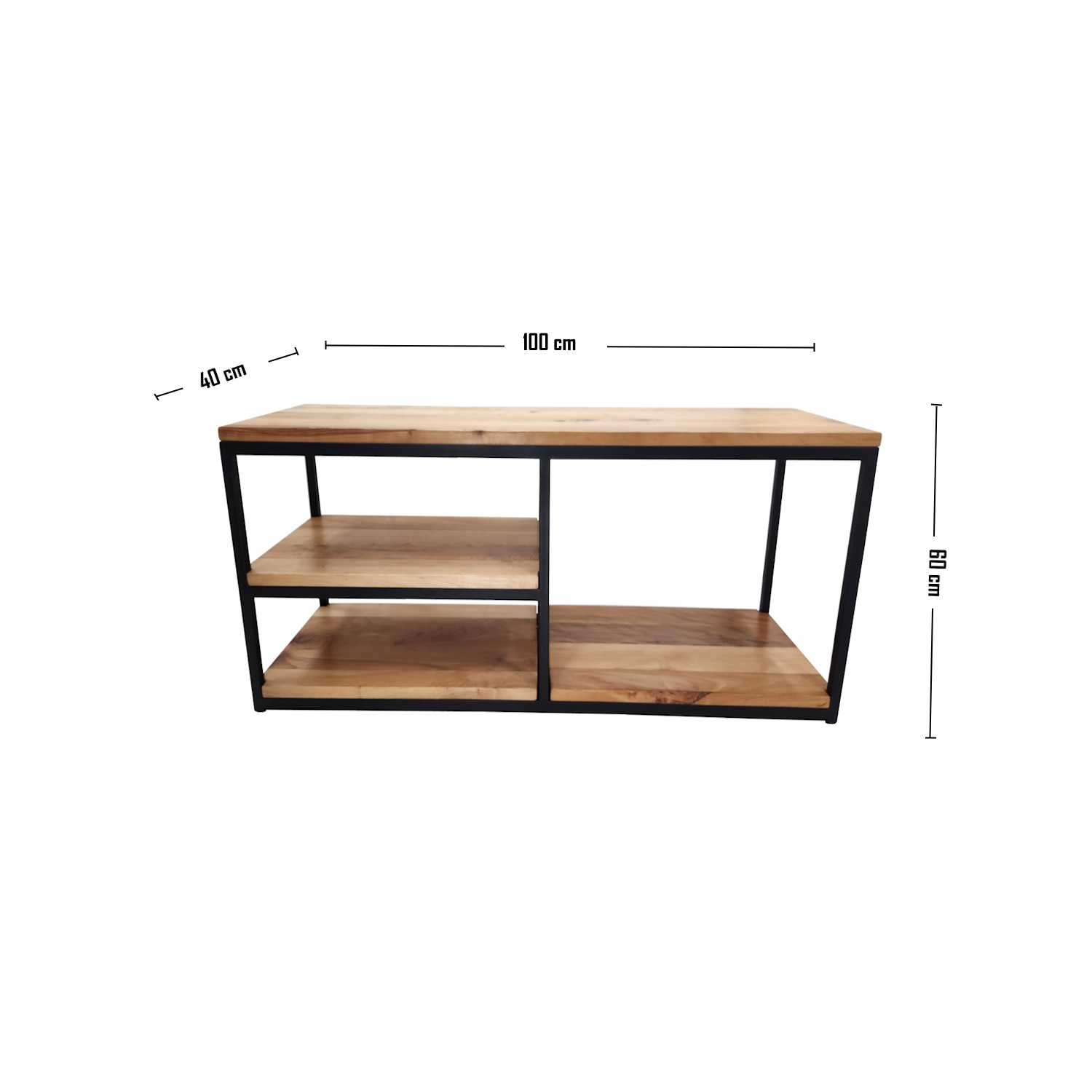 ARRIMO ILOFT ASTURIAS M ROBLE ESTILO INDUSTRIAL 100X30X60 ACERO - 3