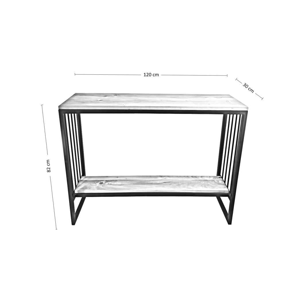 ARRIMO ILOFT CARDONA L ROBLE ESTILO INDUSTRIAL 120X30X82 ACERO - 5