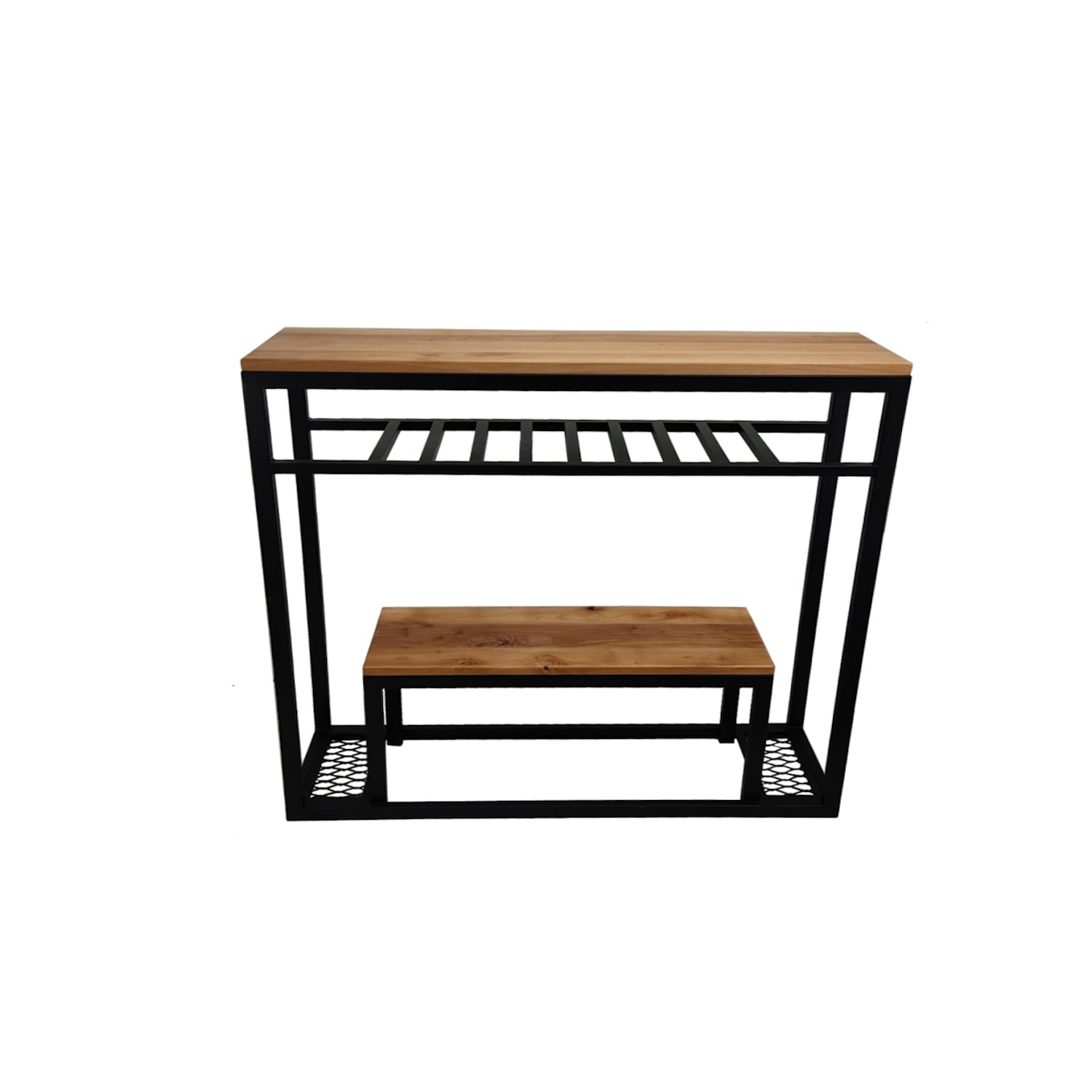 ARRIMO ILOFT MALLORCA L INDUSTRIAL ROBLE ESTILO BAR 100X30X96 ACERO - 3
