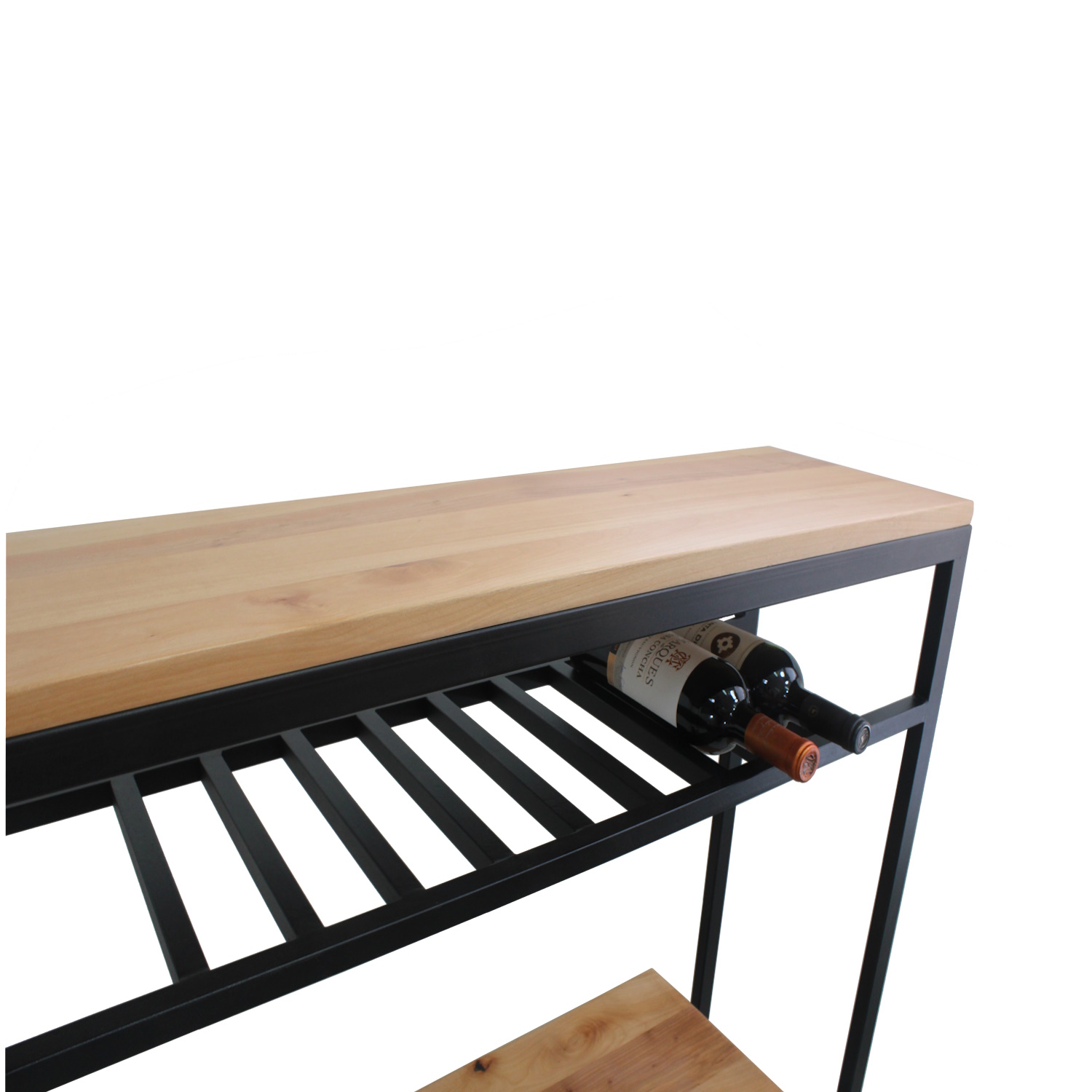 ARRIMO ILOFT MALLORCA L INDUSTRIAL ROBLE ESTILO BAR 100X30X96 ACERO - 4
