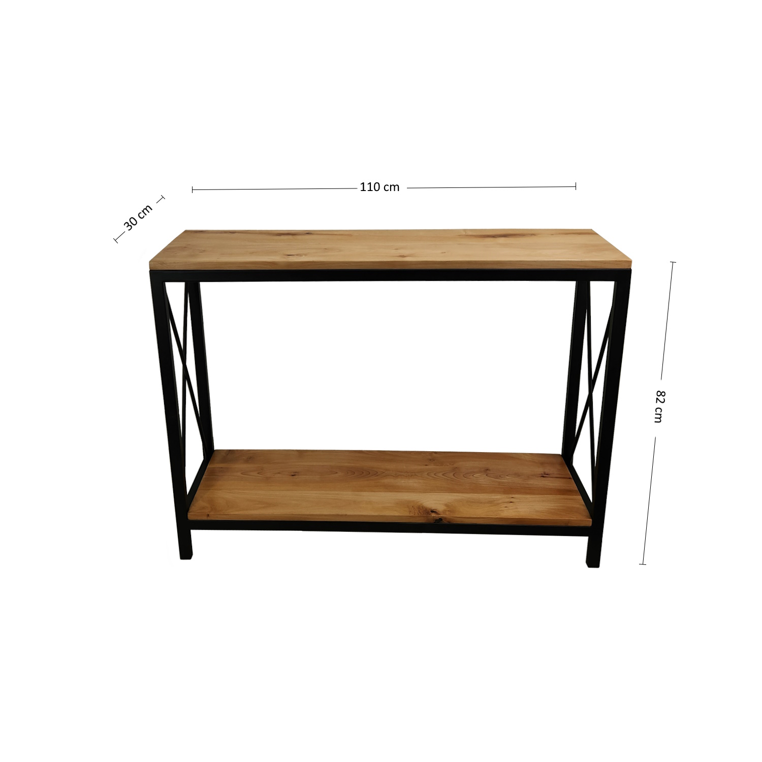 ARRIMO ILOFT GRANADA M ROBLE ESTILO INDUSTRIAL 110X30X82 ACERO - 5