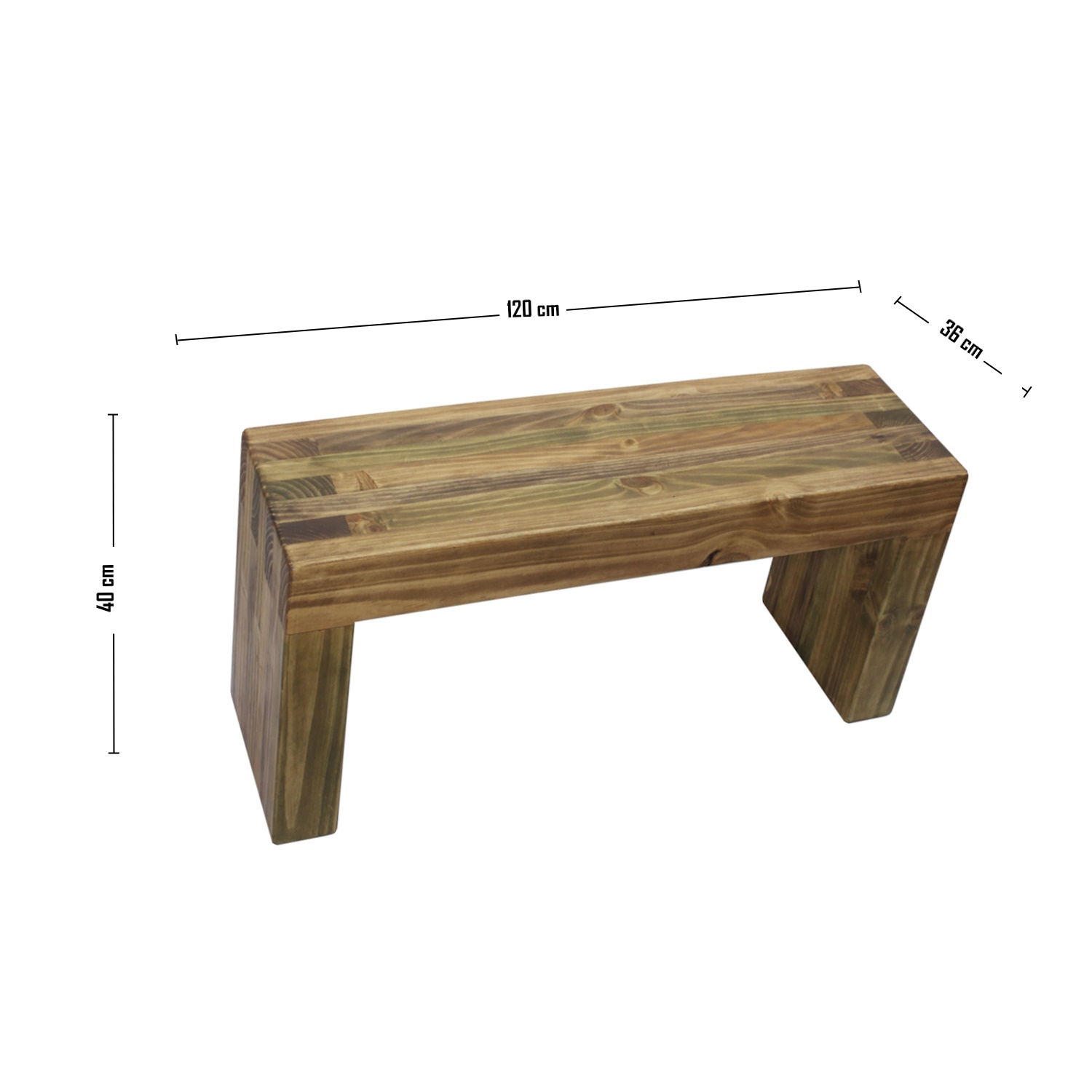 BANQUETA ILOFT BELICE L MADERA 120X36X40 TONO ARENA - 5