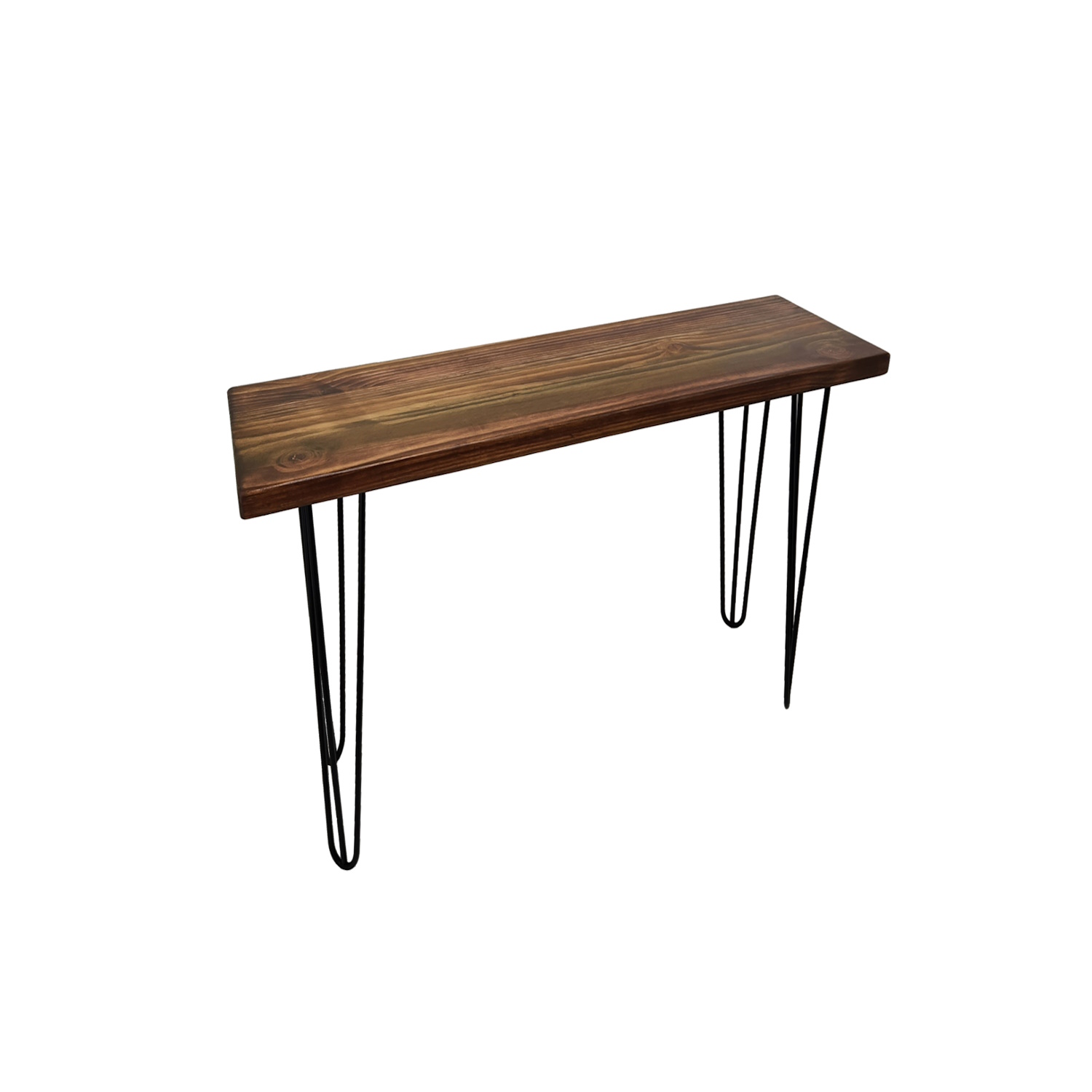 ARRIMO ILOFT HARLEM FOREST M INDUSTRIAL FIERRO Y MADERA ESTILO HAIRPIN 100X30X76 ACERO - 2
