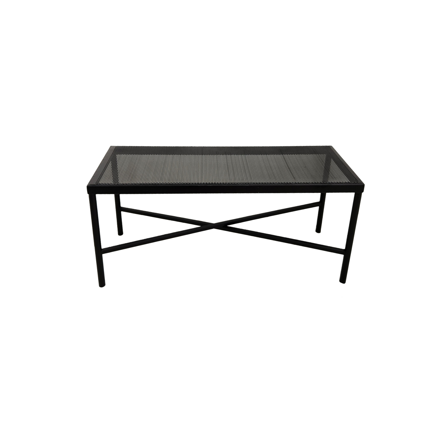 BANQUETA ILOFT GIRONA ACERO INDUSTRIAL MICROPERFORADA 100X34X40 - 2