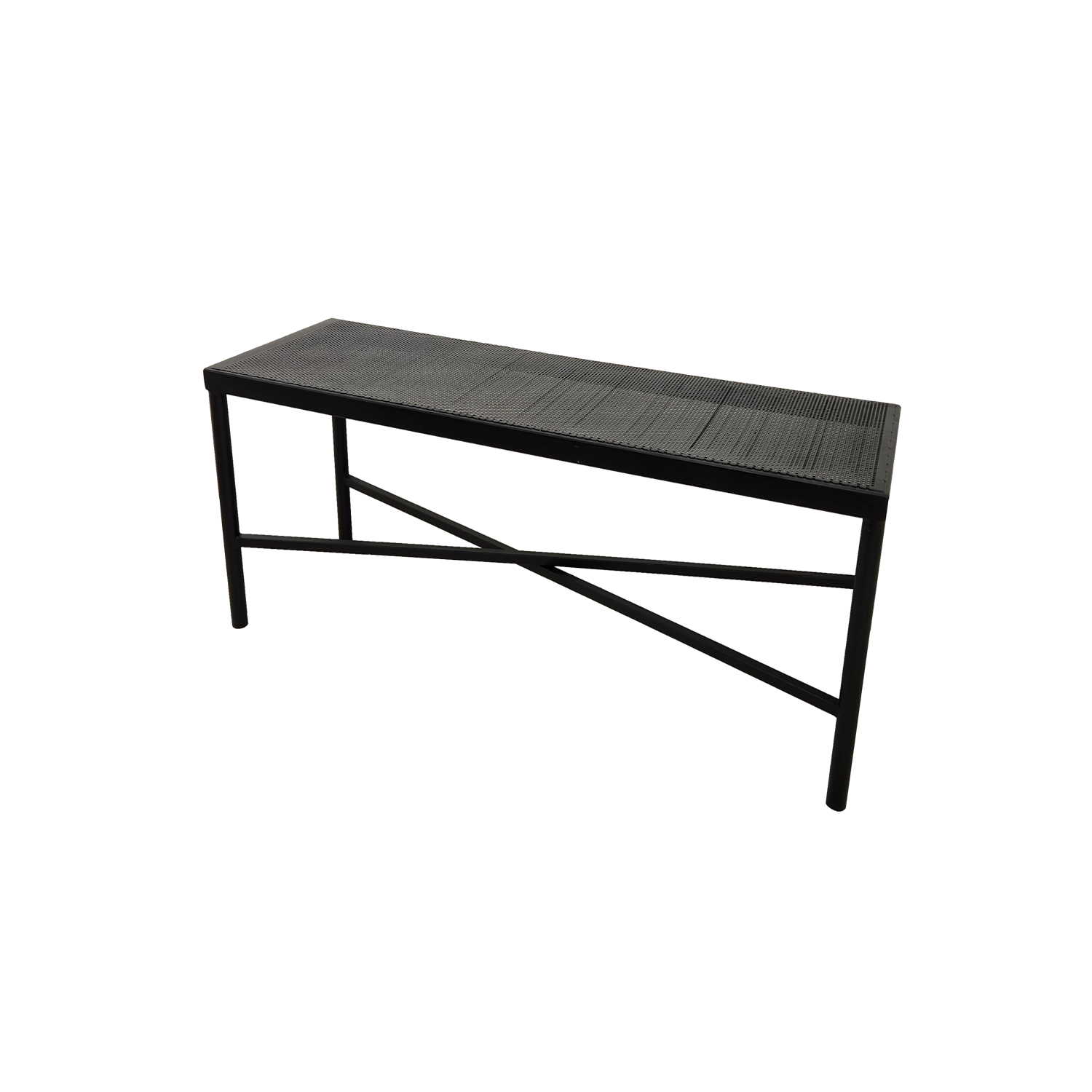BANQUETA ILOFT GIRONA ACERO INDUSTRIAL MICROPERFORADA 100X34X40 - 3