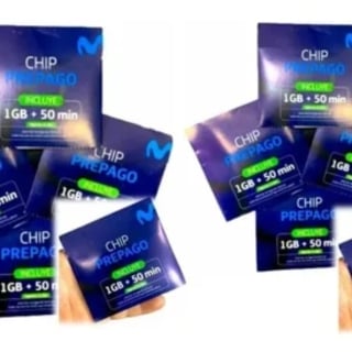 GENÉRICO CHIP X 05 UNIDADES MOVISTAR PREPAGO | Azul