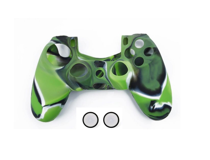 GENÉRICO FUNDA DE SILICONA CUBIERTA PARA JOYPAD PS4  - VERDE