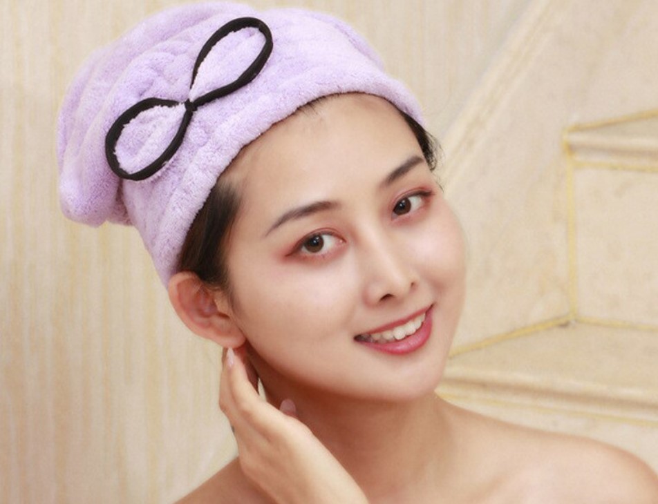 GORRO TOALLA DE BAÑO DUCHA - CORAL - 2
