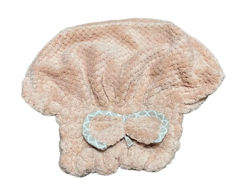 GORRO TOALLA DE BAÑO DUCHA - MARRON - 1