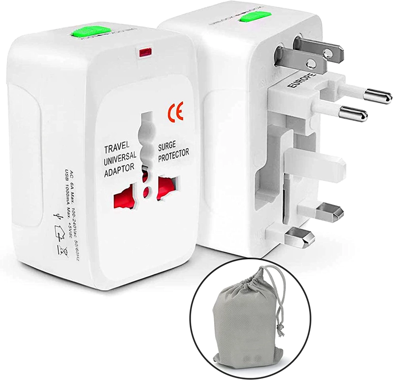 ADAPTADOR ENCHUFE UNIVERSAL PARA VIAJES 110 A 220V - 1