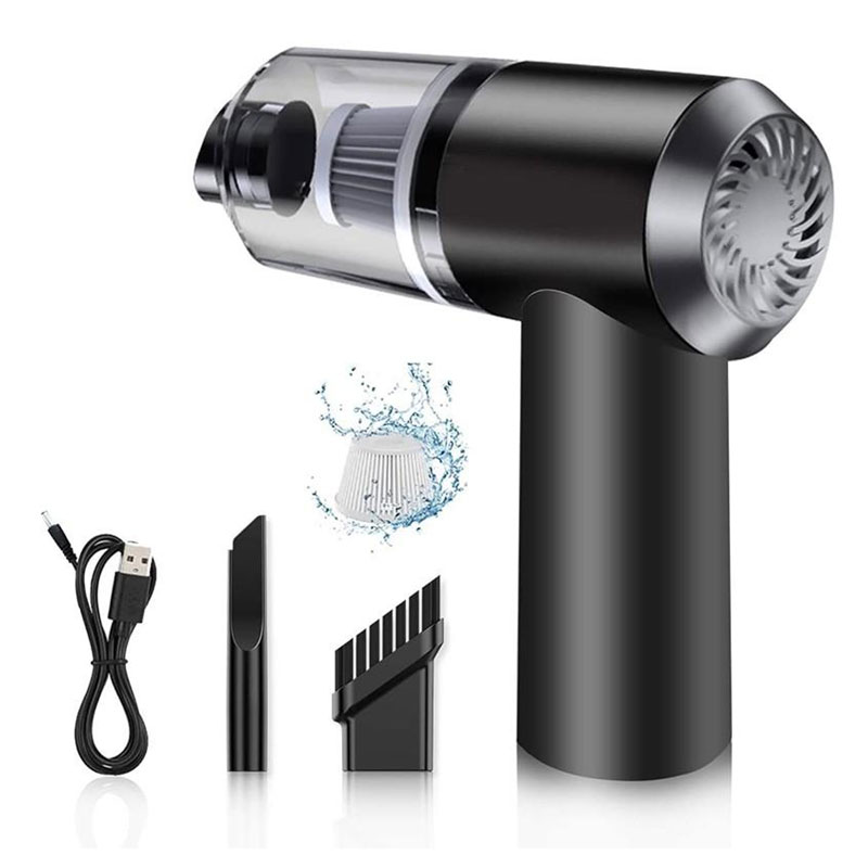ASPIRADORA PARA AUTO INALÁMBRICA PORTÁTIL 2 EN 1 / RECARGABLE USB - 1