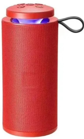 PARLANTE BLUETOOTH RECARGABLE CON LUZ - ROJA - 1