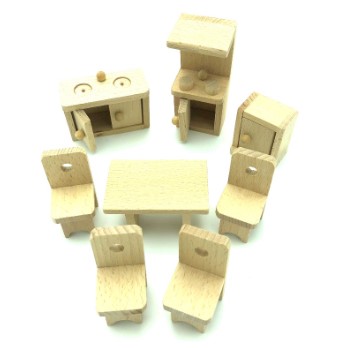 MINI MUEBLE DE JUGUETE MINIATURA MADERA - 3