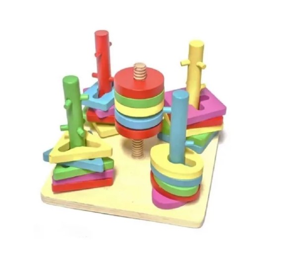 JUEGO DE DIFICULTAD ENCAJE JUGUETE DIDÁCTICO - 1