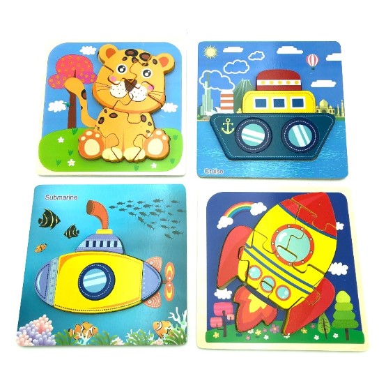 PUZZLE ANIMAL JUGUETE MADERA - 2
