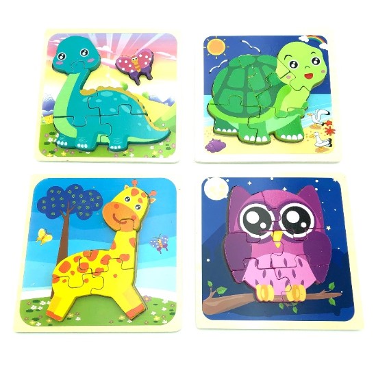 PUZZLE ANIMAL JUGUETE MADERA - 3