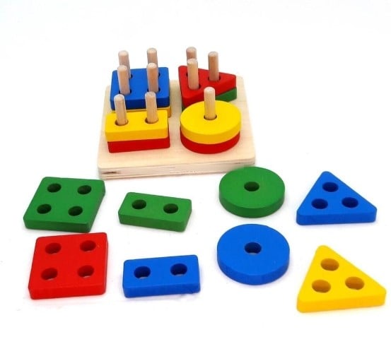 JUGUETE DIDÁCTICO MULTICOLOR MINI DIFICULTAD DE MADERA - 2