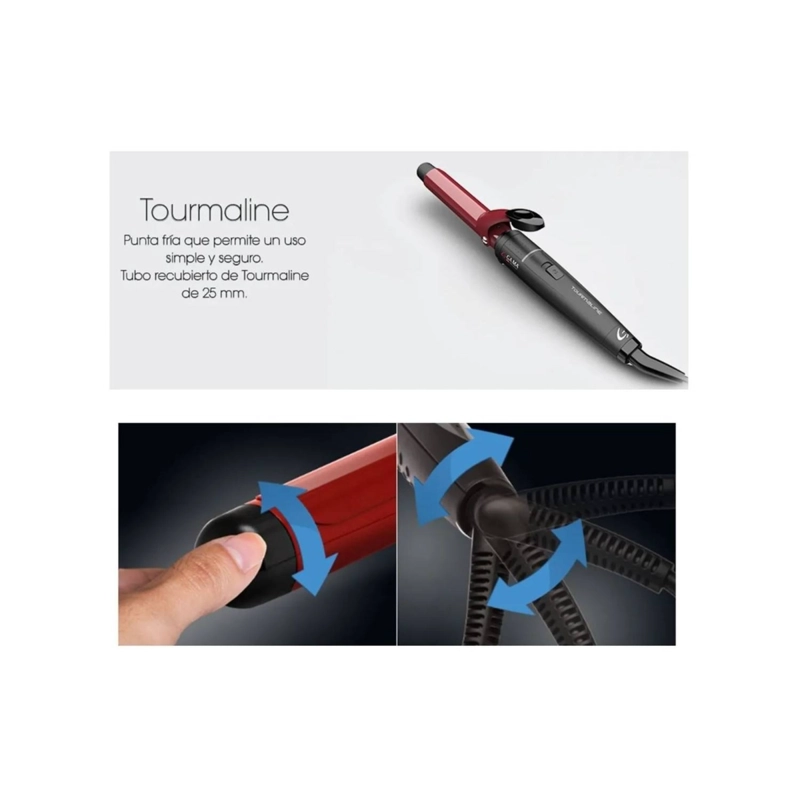 ONDULADOR RIZADOR TOURMALINA 19 MM GAMA RGSTD-N-25 - 4