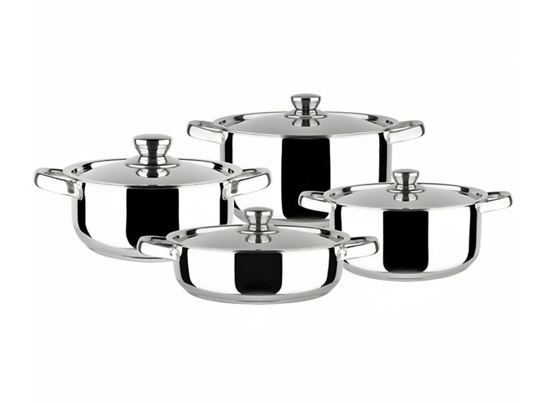 BATERIA ACERO INOXIDABLE 8 PIEZAS DORAL – MALAGA - 1