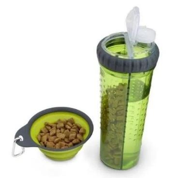 BOTELLA PERROS SNACK-DUO OEM INCLUYE PLATO COMEDERO BEBEDERO - 3