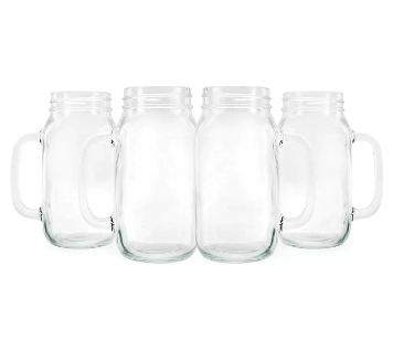 SET 4 VASOS MOJITO MASON GLASSO - 1