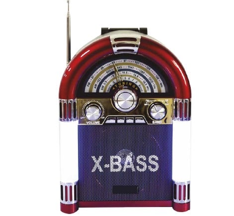 RADIO ROCKOLA FM DE 3 BANDAS RECARGABLE AUDIO PRO AP02081 - 2