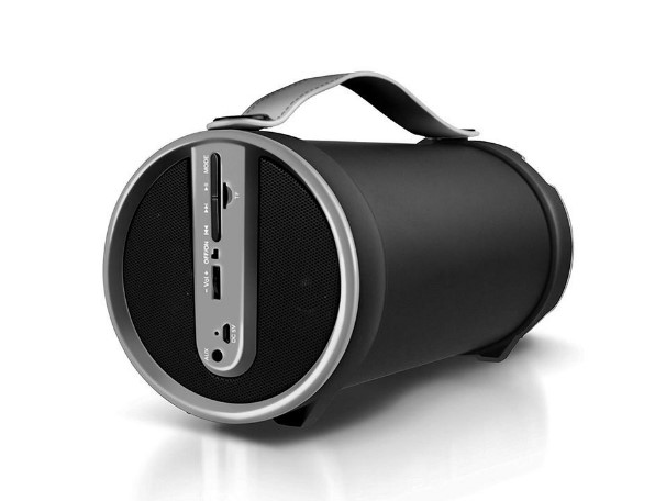 BAZOOKA BLUETOOTH PORTABLE DBLUE CON ENTRADA USB/SD/FM RADIO/AUX -BLACK - 1