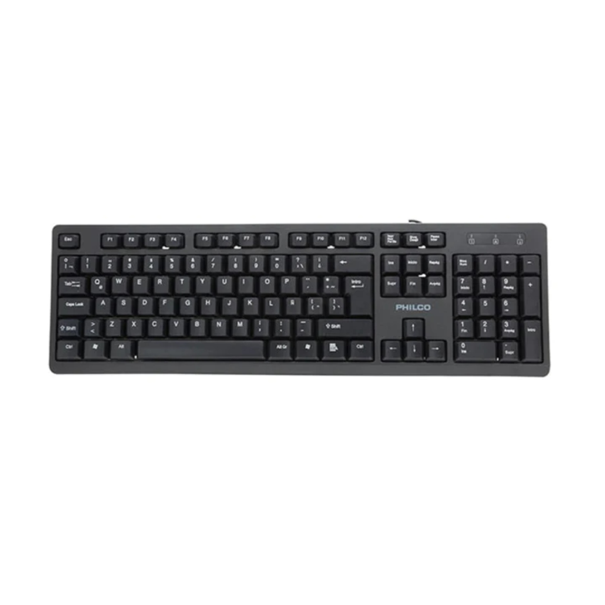TECLADO PHILCO ALÁMBRICO SPK6234 NEGRO PRO - 1