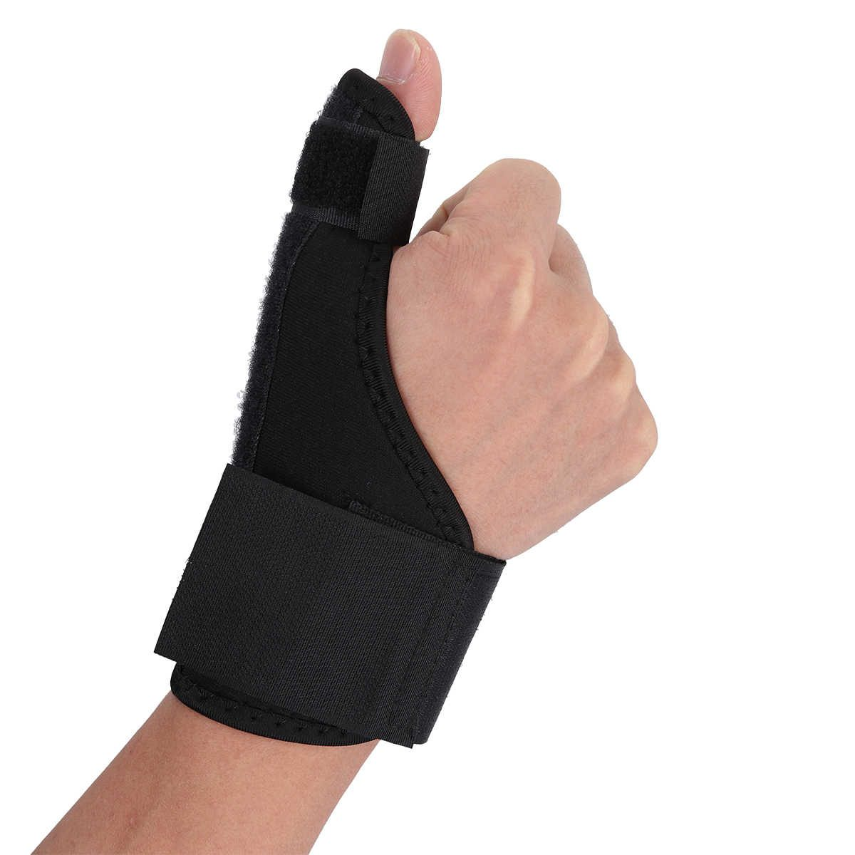 VENDA GASA OEM FERULA DEDO PULGAR CUBIERTA BELCRO AJUSTABLE NEGRO - 2