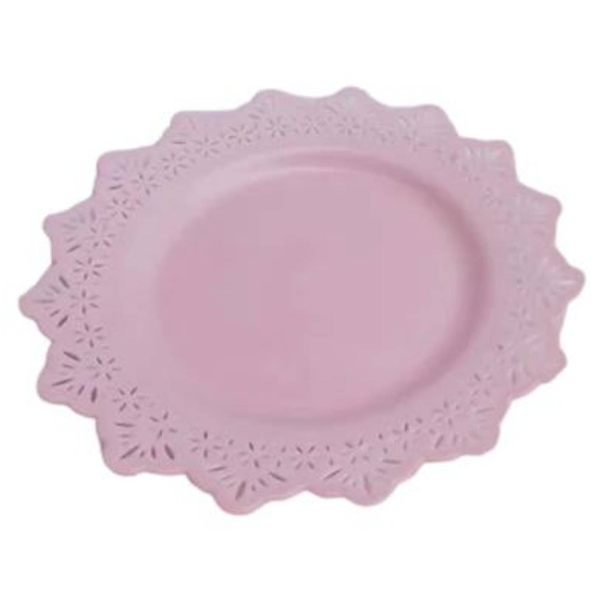 PACK X6 PLATO OEM PLÁSTICOS 20 CM ROSADO - 1