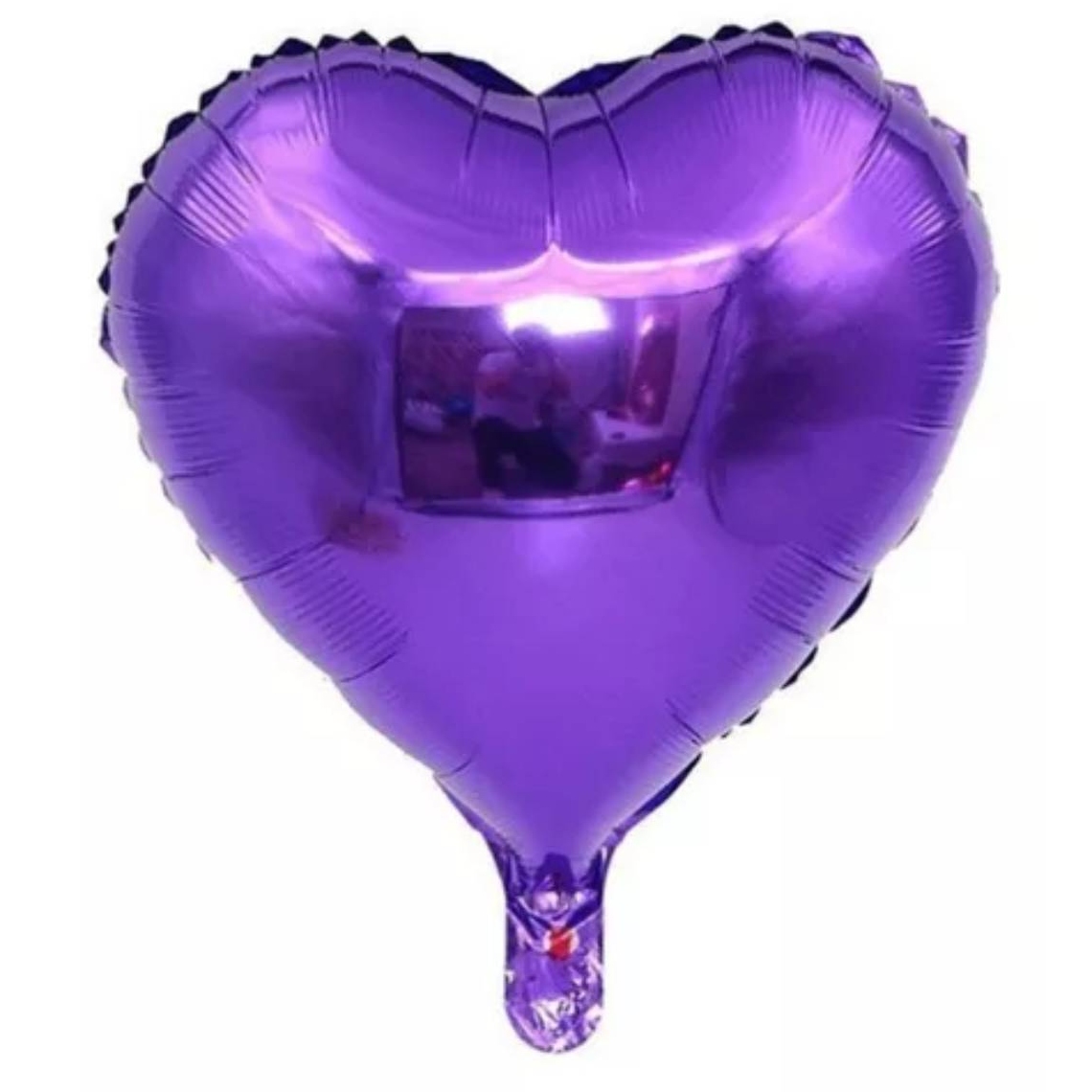 GLOBO OEM METALIZADO FORMA CORAZÓN 18 PULGADAS VIOLETA - 1