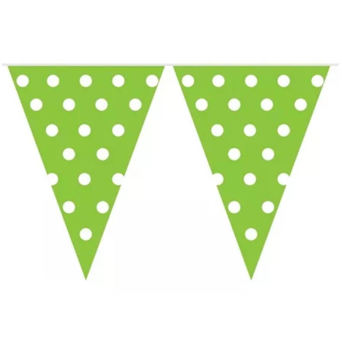 BANDERÍN OEM DECORATIVO CON PUNTOS VERDE - 1
