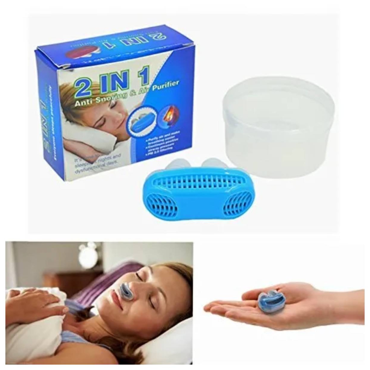 PURIFICADOR OEM DILATADOR NASAL ANTIRRONQUIDO 2 EN 1 - 1