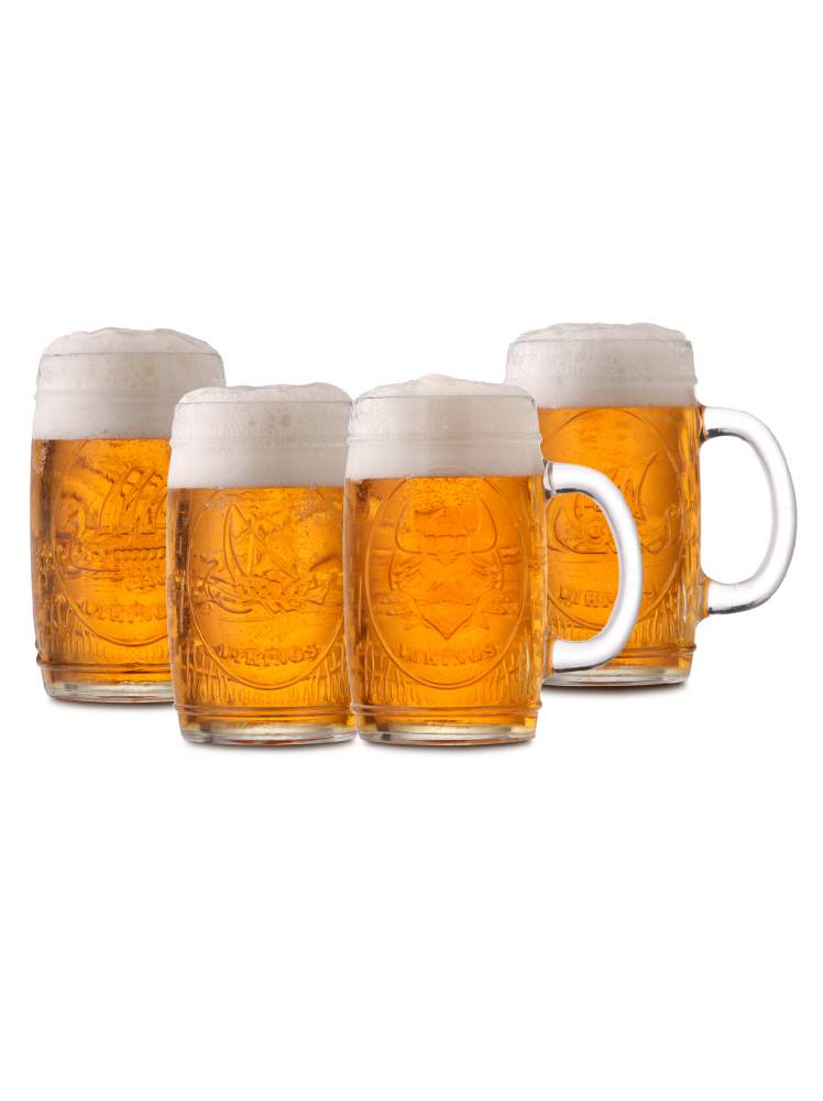 SET DE 4 JARRAS CERVECERAS 480CC VIKINGS - 1