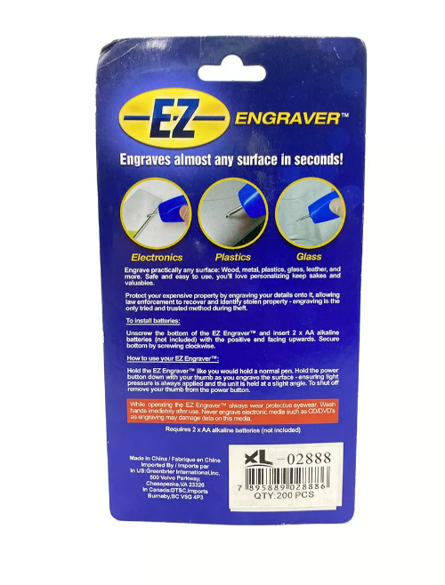 LÁPIZ PARA GRABAR DE ESPEJOS PLUMA GRABADO PATENTE A PILAS - 3