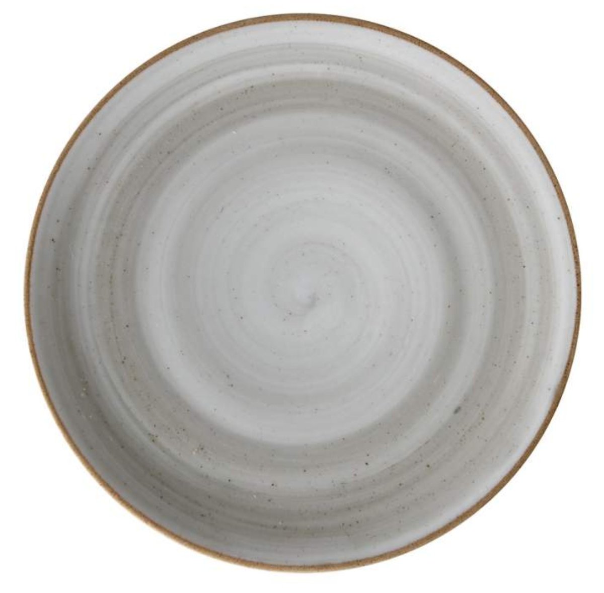 PLATO LLANO COUPE 28 CM GRIS/HUMO ARTISAN CORONA - 1