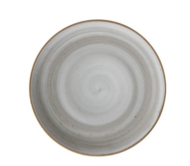 PLATO LLANO COUPE 28 CM GRIS/HUMO ARTISAN CORONA - 2