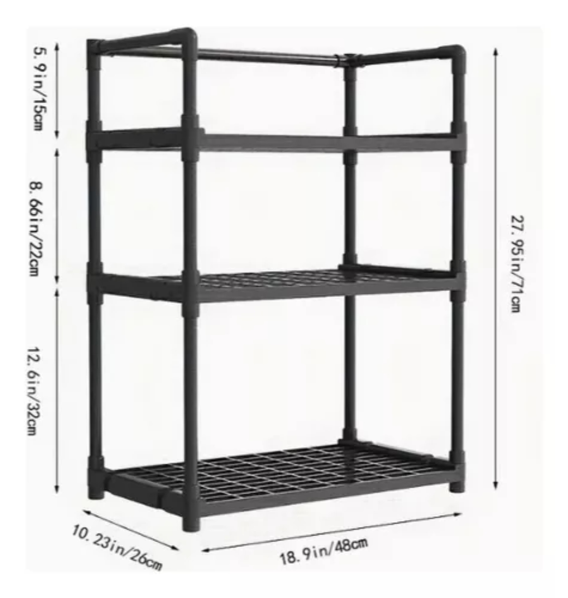 ORGANIZADOR RACK COCINA 3 NIVELES ESPECIAS MULTIFUNCIONAL - 3