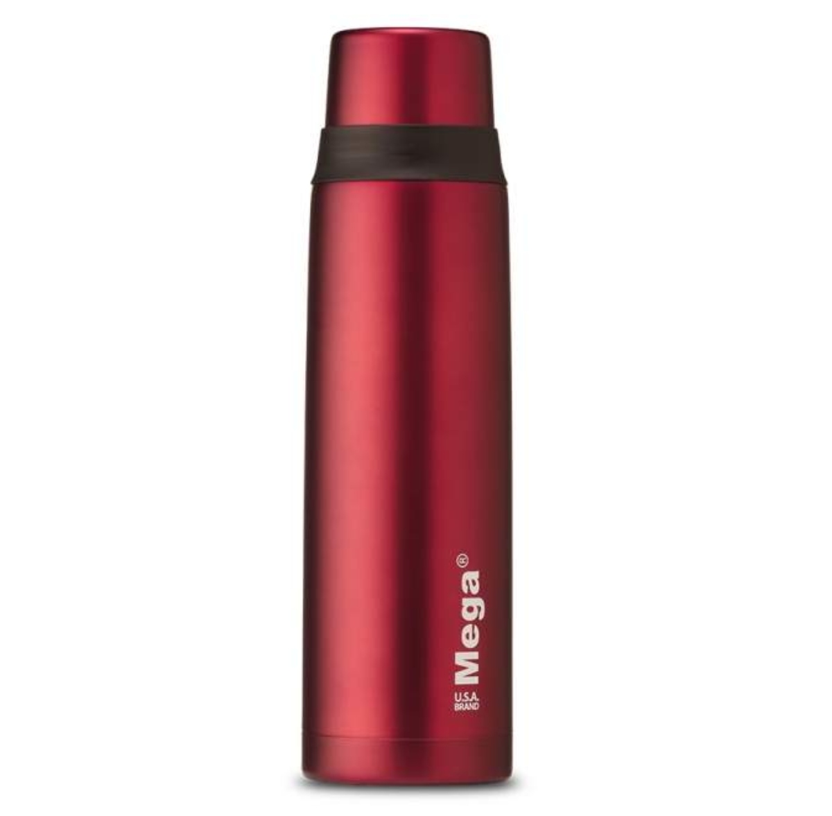 TERMO 1 LITRO DE ACERO INOXIDABLE ROJO MEGASLIM - 1