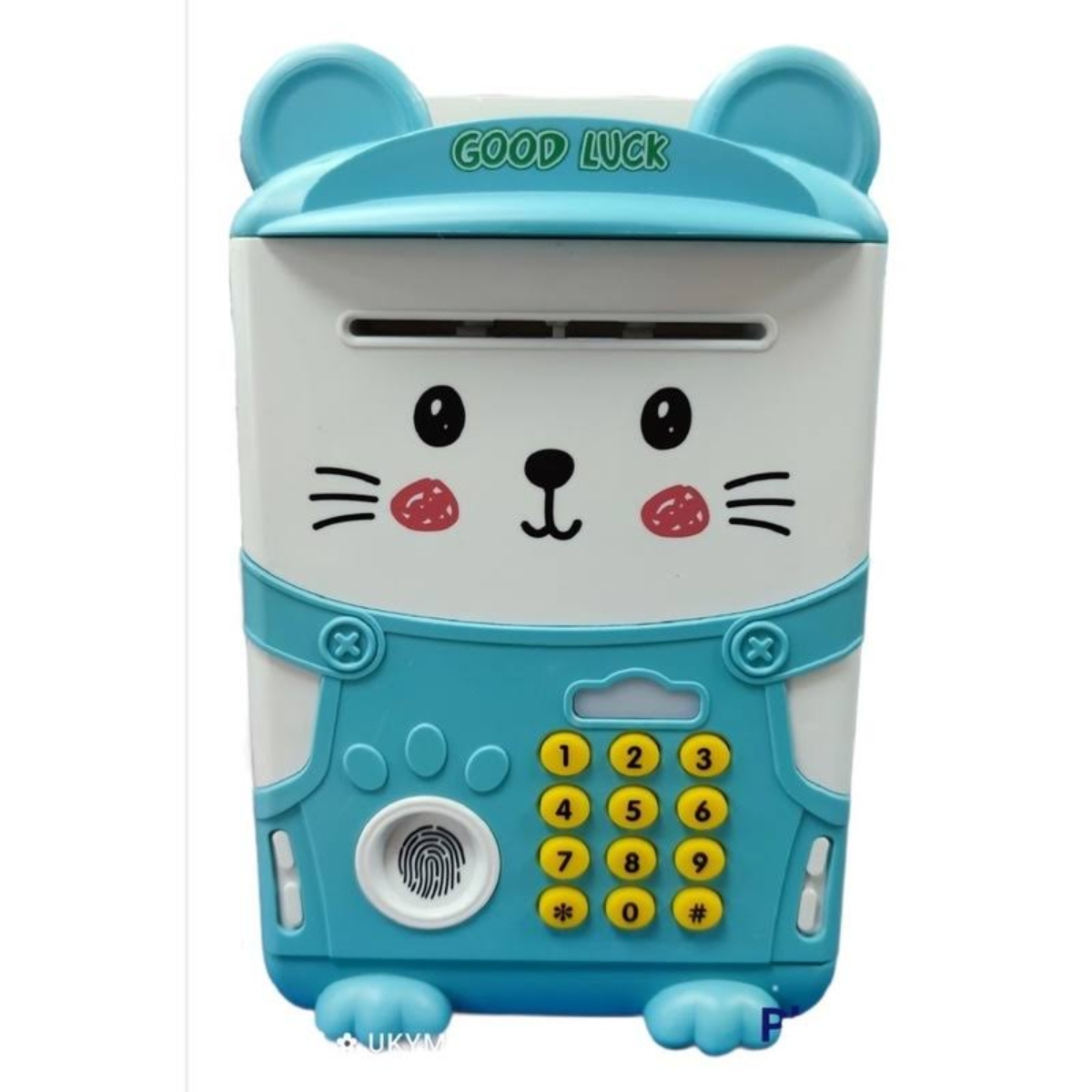 ALCANCIA ELECTRONICA MINI CAJERO AUTOMATICO DE AHORROS AZUL - 1