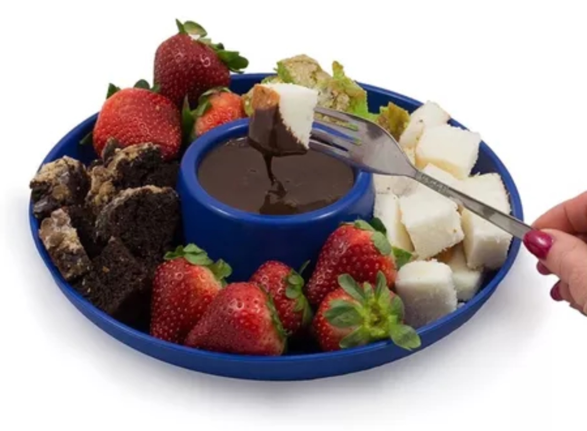 PLATO REDONDO COMIDA BEBIDA SNACK BOTANAS PLASTICO - 3